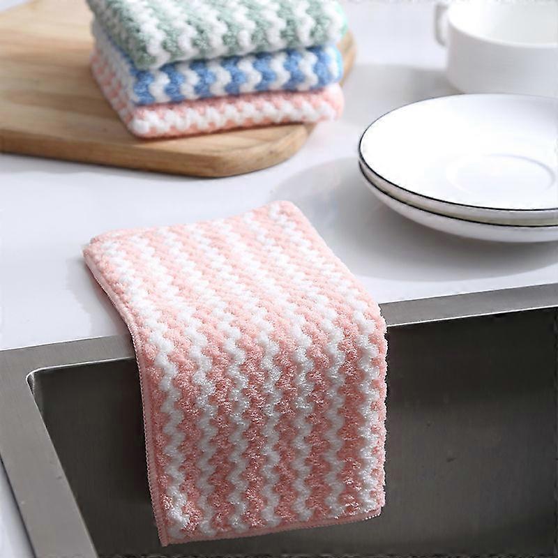 12-Pack Super Absorbent Cleaning Cloths For Kitchen Use, Quick-Drying And Lint-Free