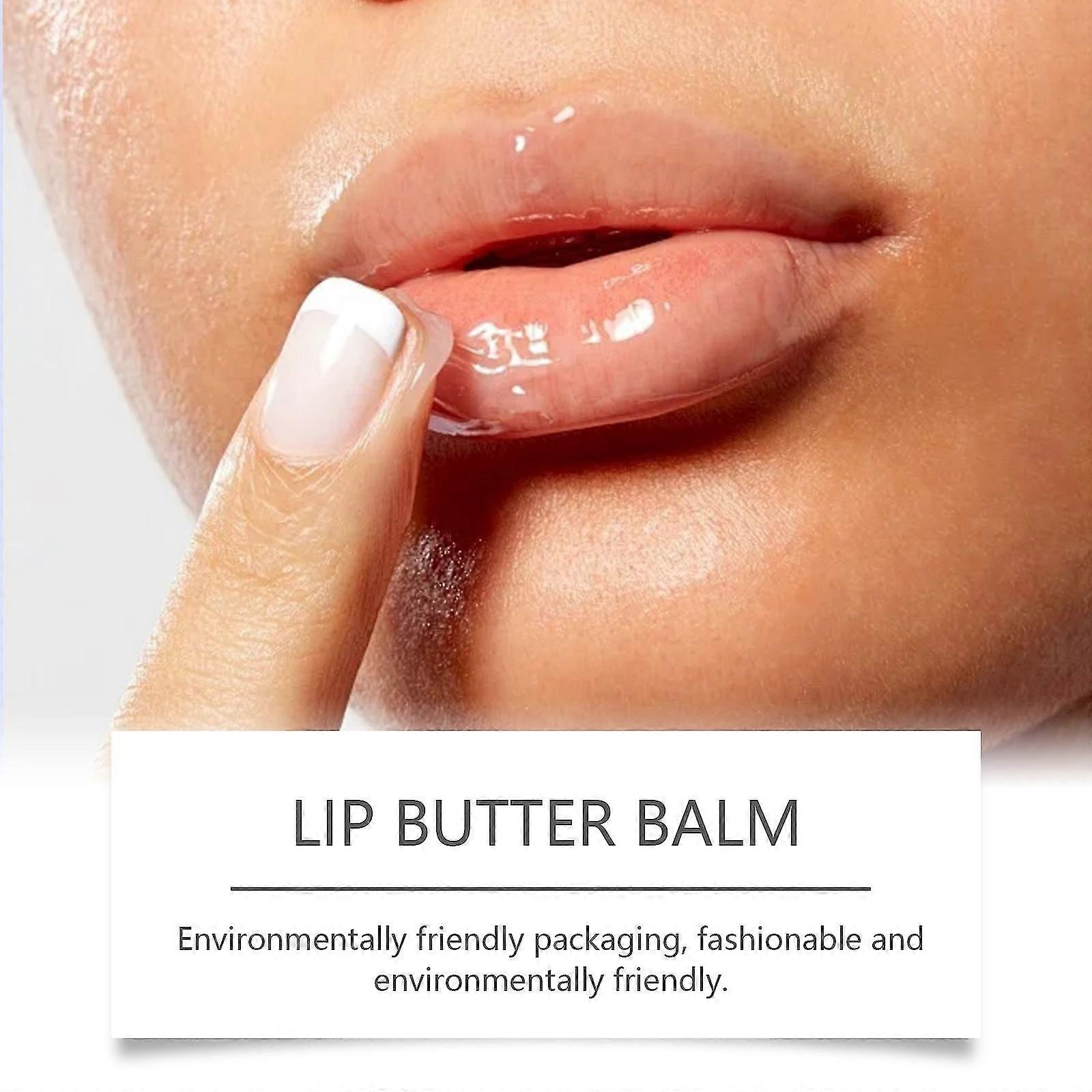 Lip Butter Balm - מסכת שפתיים ושפתון מרככת ללחות, ברק ולחות מיידיים - שקוף, שפתון לחות מרגיע
