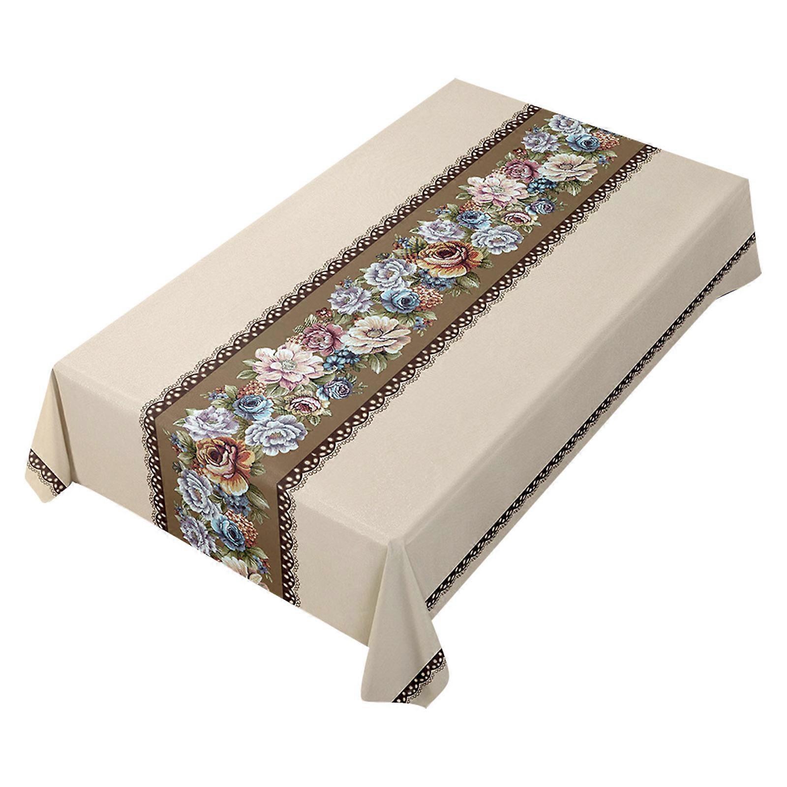 And Oil-proof Embroidered Tablecloth,Table Cloth, Embroidered, Oil-proof And Washable Tablecloth