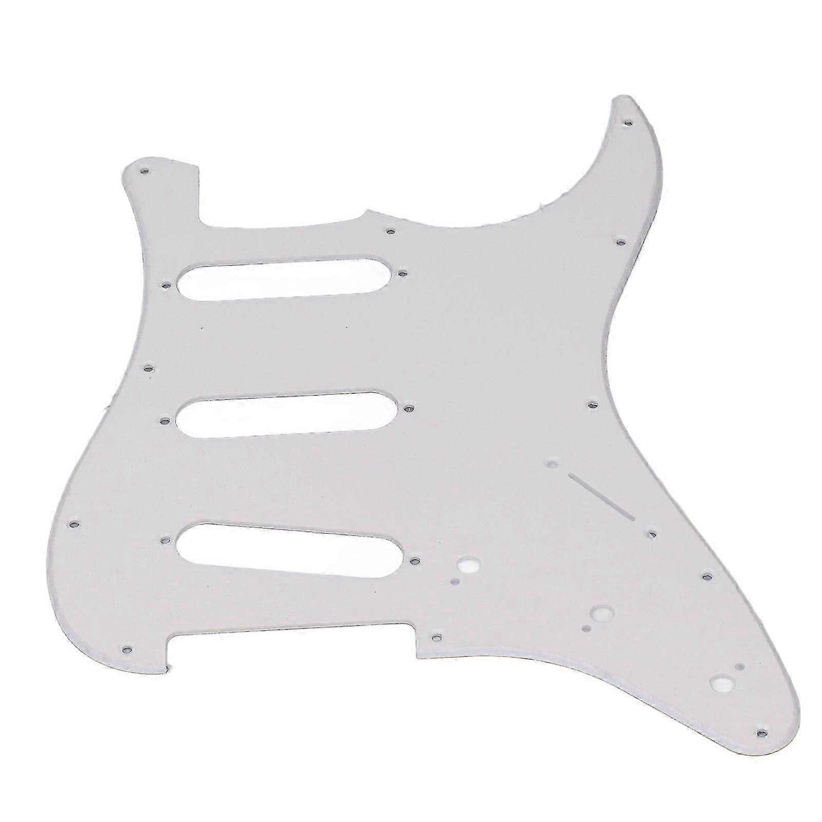 PVC Guitar Pickguard 11 Mounting Holes Scratch Resistance Plate SSS Guard Plate Replacement for Strat ST Style f26
