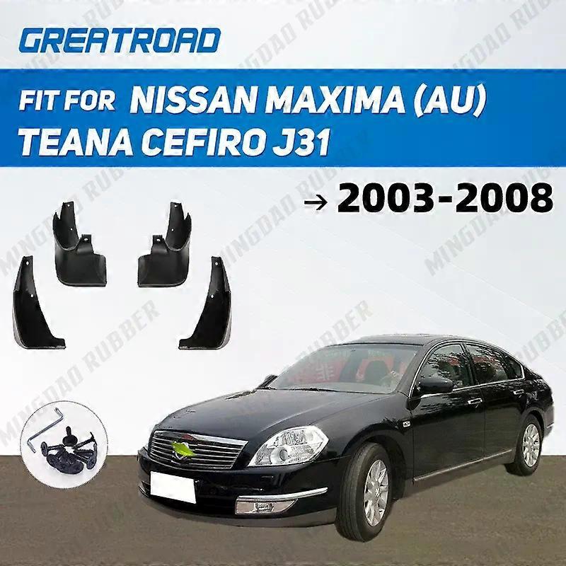 Exquisite For Nissan Maxima (AU) Teana Cefiro J31 2003 2004 2005 2006 2007 2008 Fender Mudguard Mud Flaps Guard Splash Flap Mudguards Car