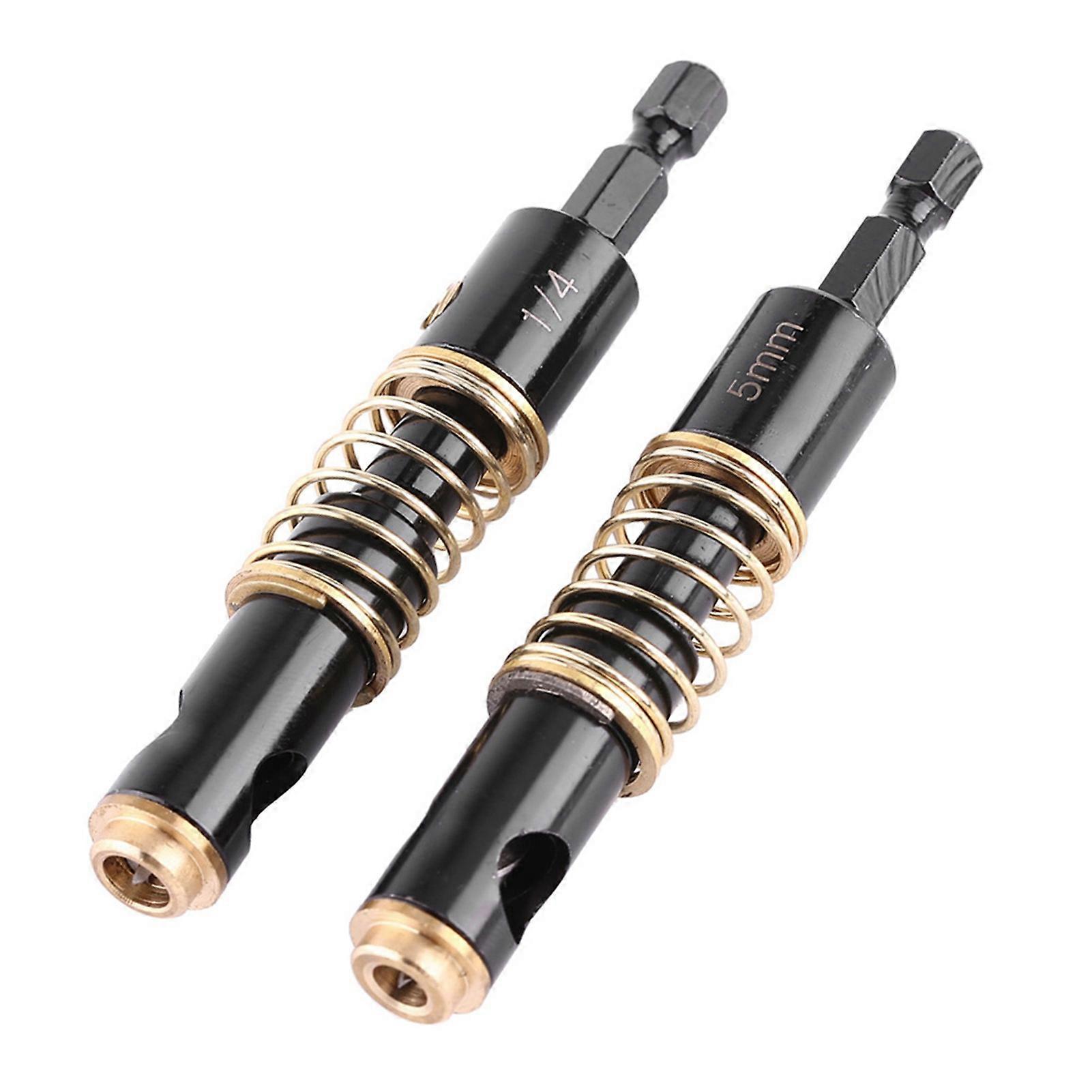 MechKit Hinge Opening Tool Door Hinge Drilling Centering Drill Bits, Professional Hinge Opening Tool, 5mm & 1/4" Hinge Bit Set for Accurate
