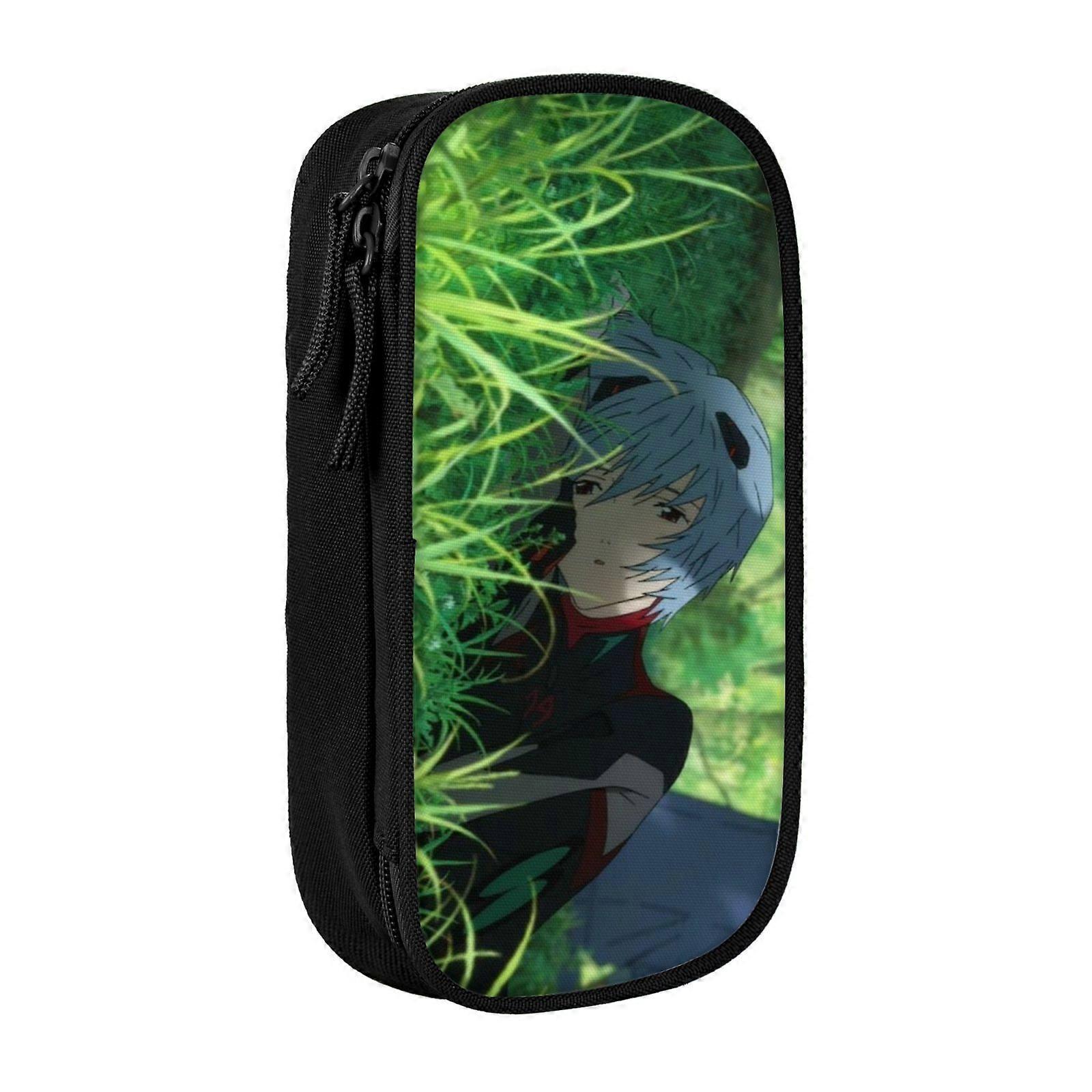 oa183 نيون جينيسيس إيفانجيليون مقلمة المحمولة سحاب مكتب القلم حقيبة حقيبة للمكتب المدرسي السفر gq183