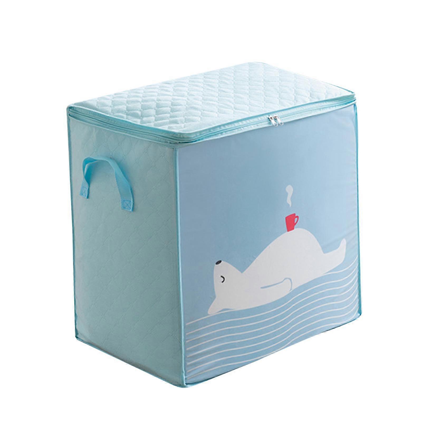 Clothes Storage Bag with Reinforced Handle Gray horizontal