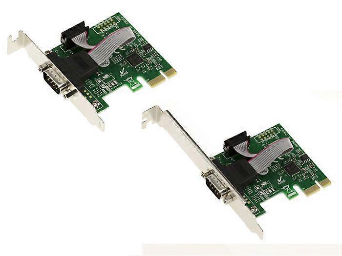 KALEA-INFORMATIQUE PCIe-kort RS232 COM DB9 1-port - ASIX AX99100 - HØJ + LAV profil