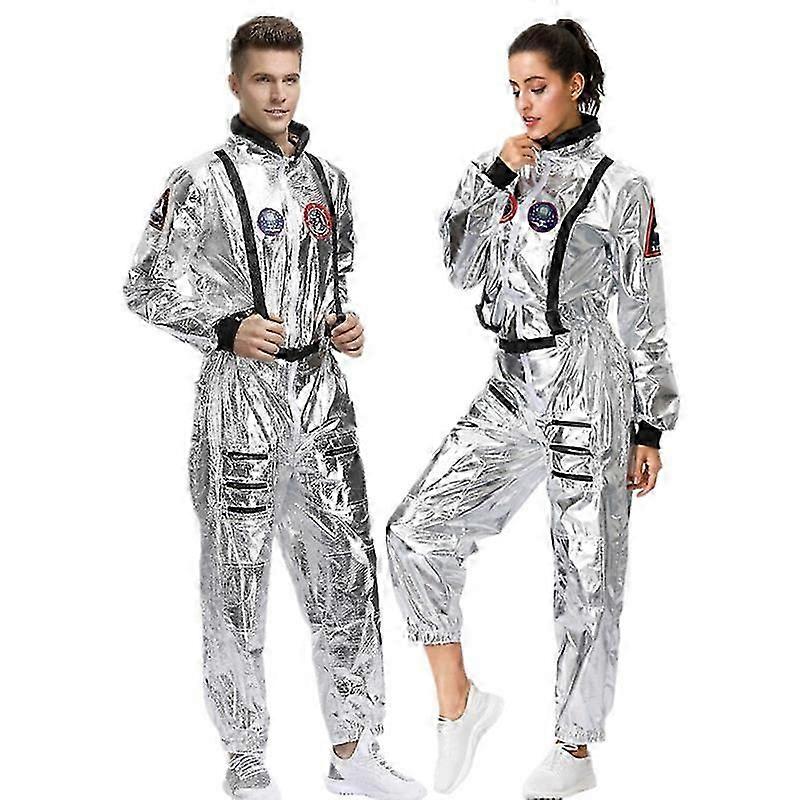 Astronaut Costume for Couples Space Suit Role Play Dress up Pilots Uniforms Halloween Cosplay Party Jumpsuit szfh