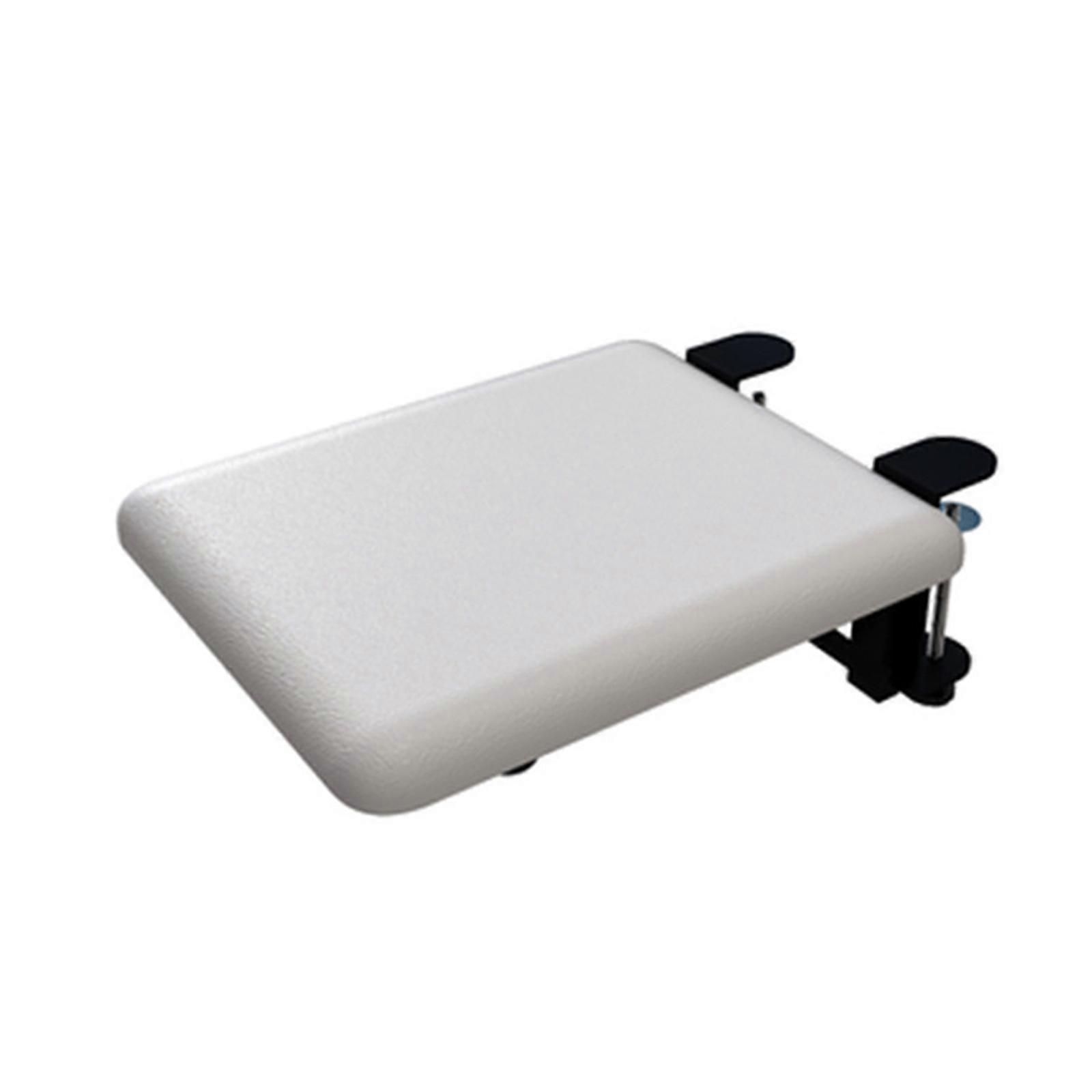 Ergonomic, Adjustable Computer Desk Extender Arm Wrist Rest Support Mouse Pad Desk Computer Armrest Wrist Rest  White