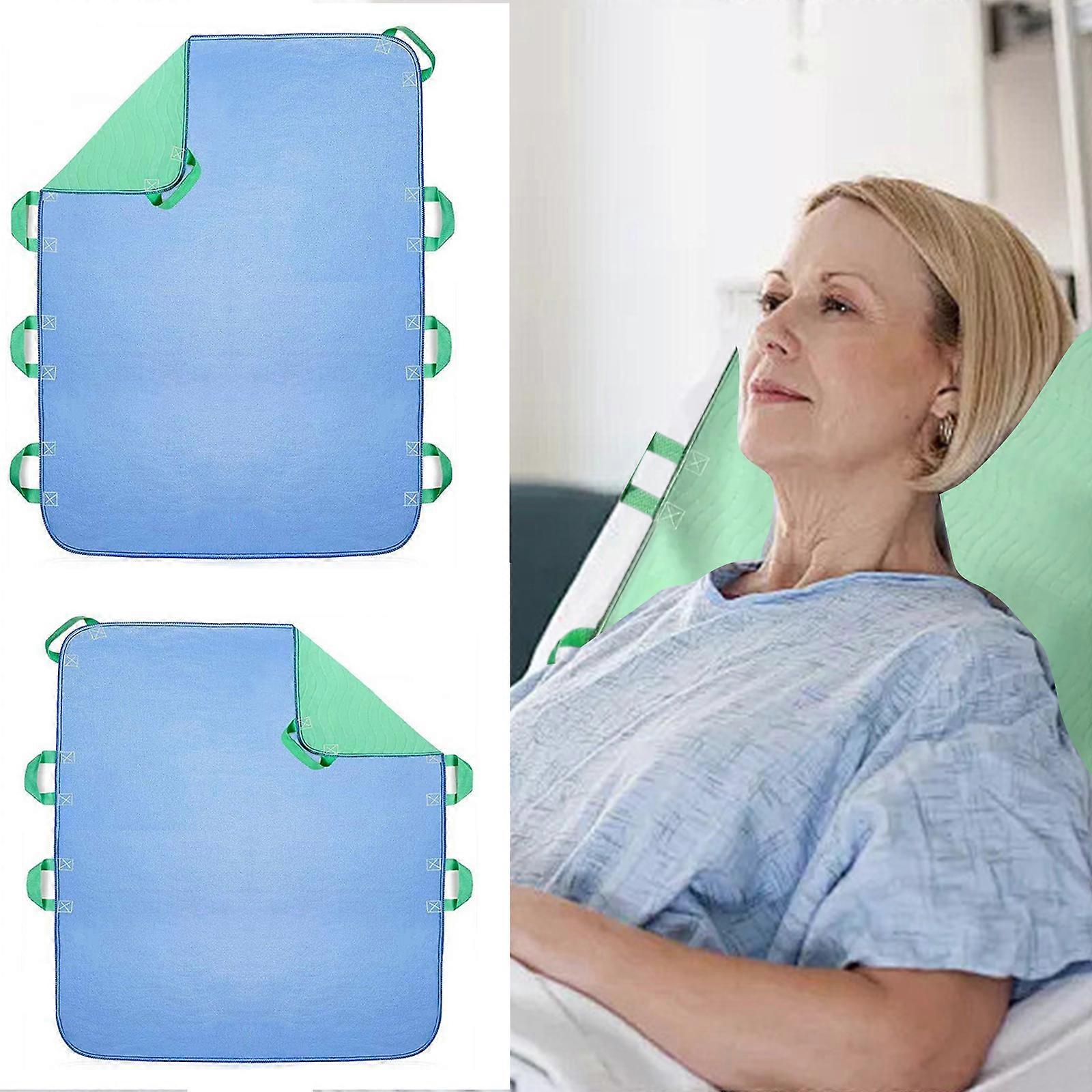 Positioning Bed Pad with Handles Reusable & Washable Transfer Sheet Incontinence Bed Pads for Turning Repositioning Multicolor