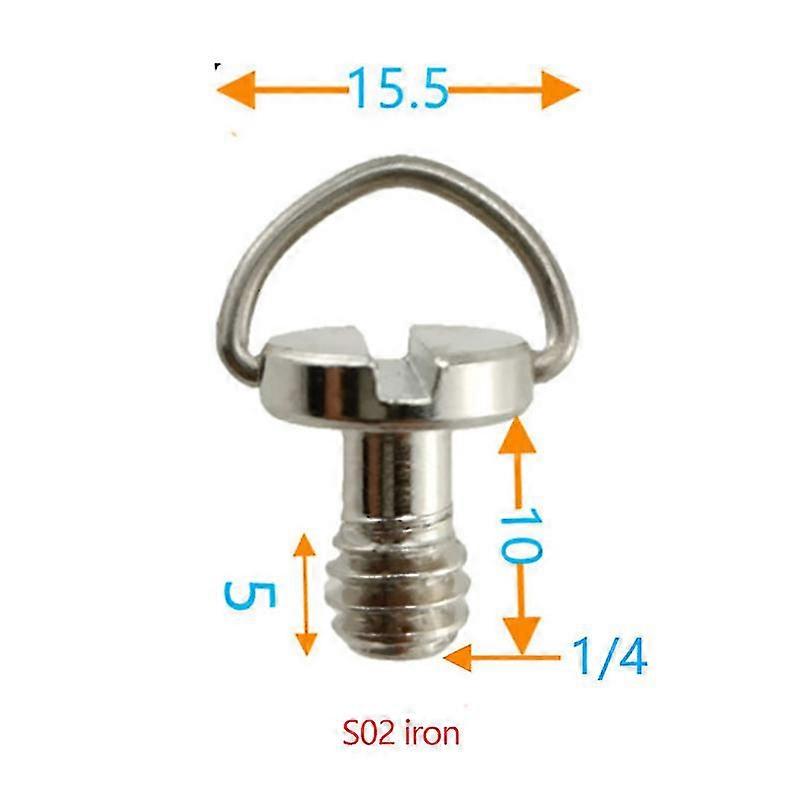 Quick Release Plate Adapter 1/4 Inch D-ring Tripod Mounting Screw Universal