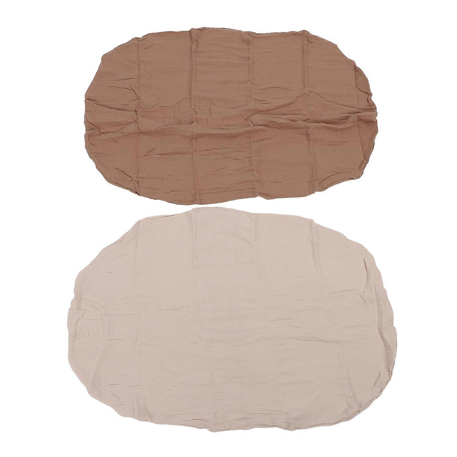 2pcs Changing Pad Cover Removable Diaper Changing Table Pad Cover Changing Pad Sheets for Baby Oatme