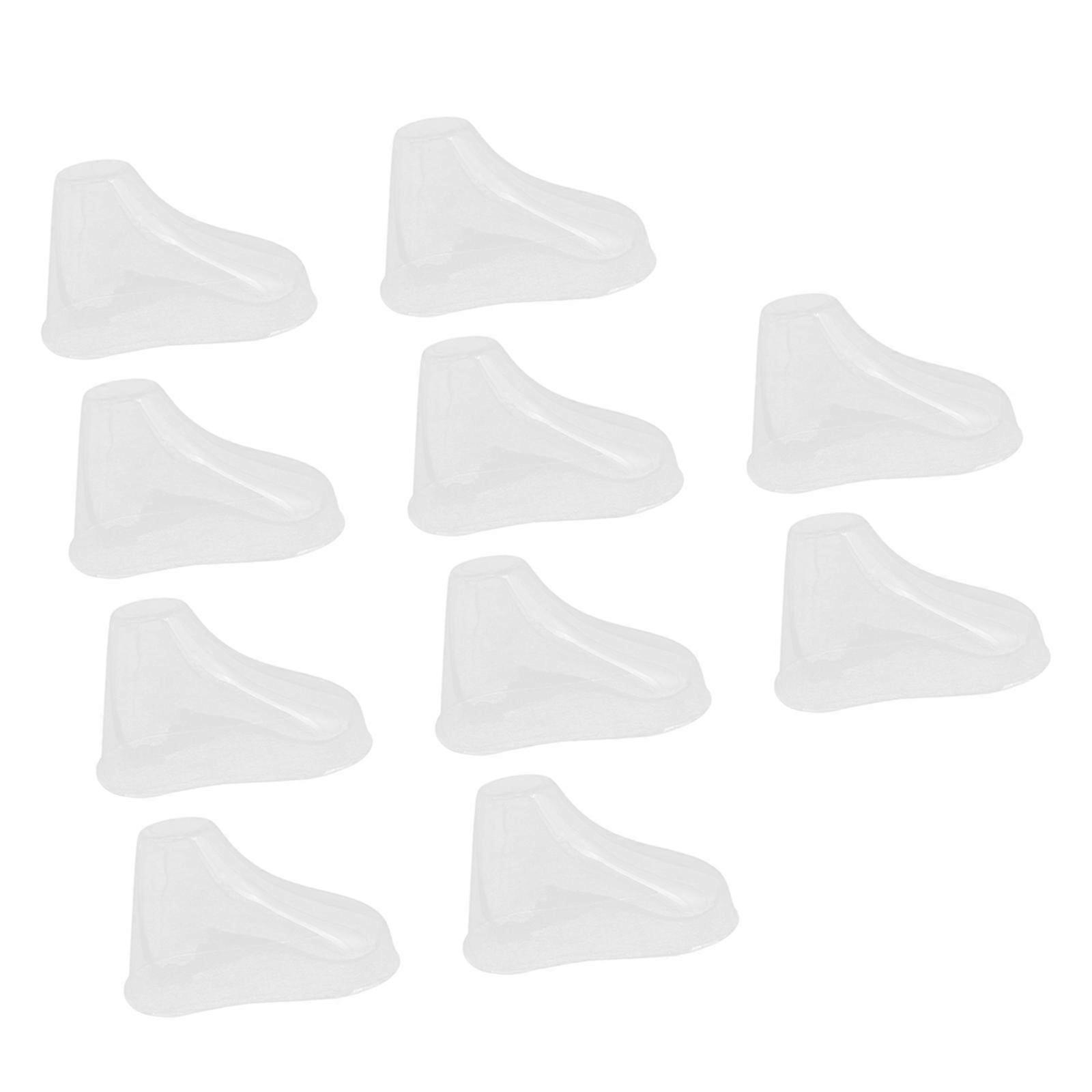 10 Pieces Clear Child Feet Display Showcases Shoe Trees Stands Holders Children
