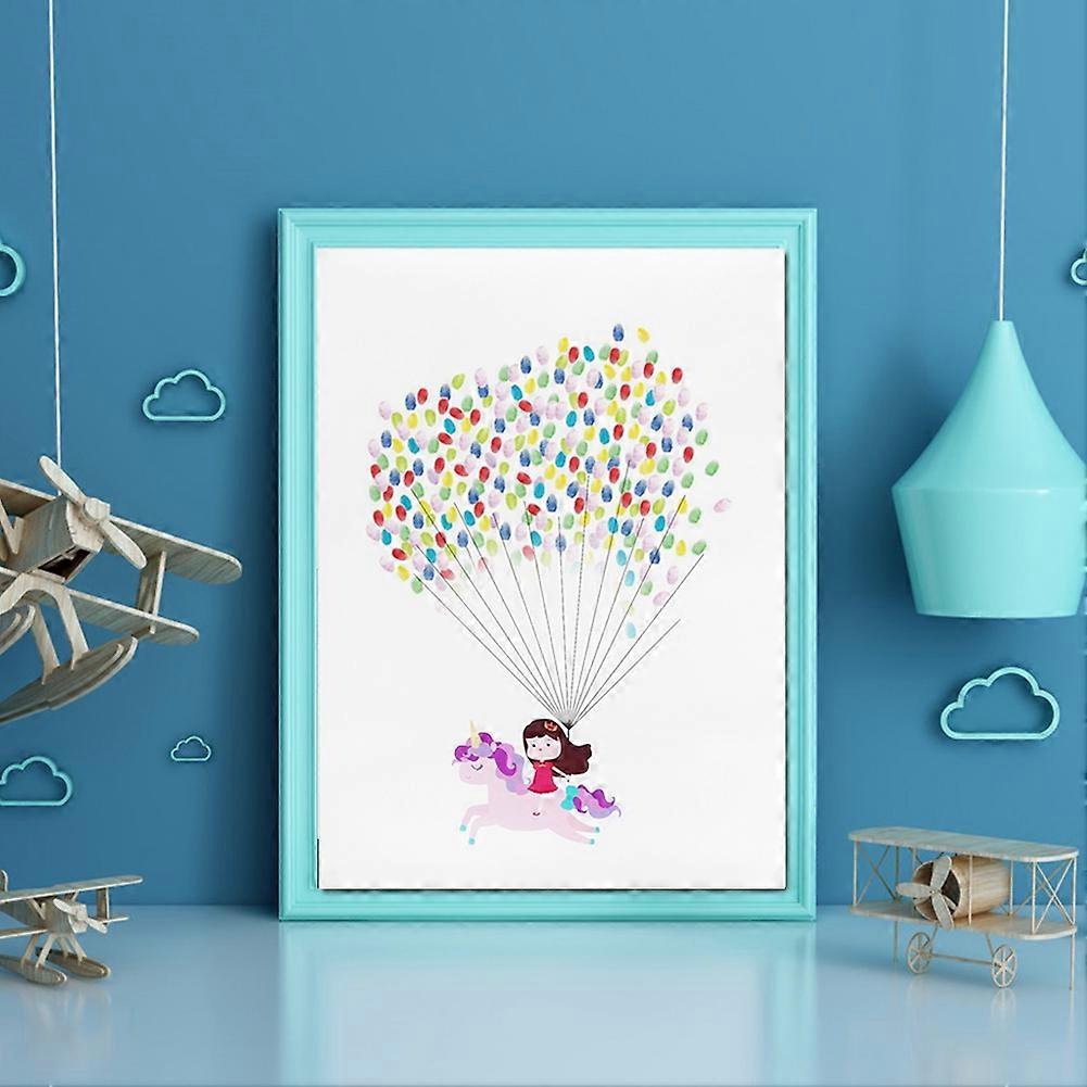 DIY Fingerprint Painting Guest Signature Tree Canvas 30x40cm HK197