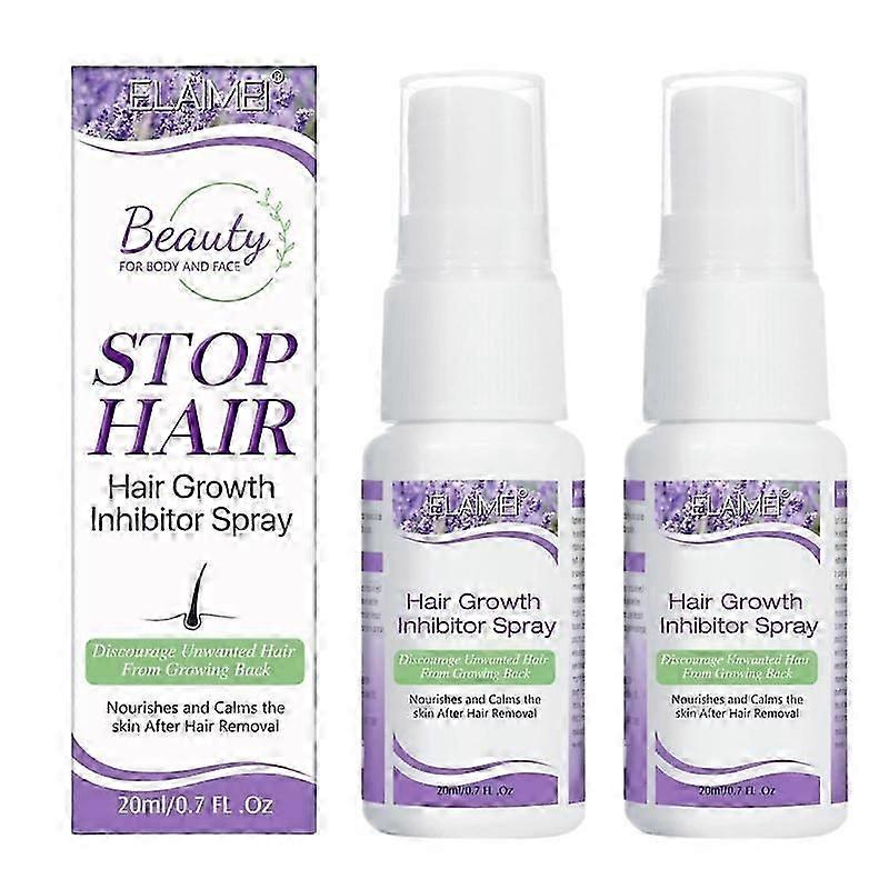 2 قطع غير مؤلم رذاذ إزالة الشعر الدائم قوي غير مؤلم يمنع نمو الشعر ويقلل المسام بلطف وأمان