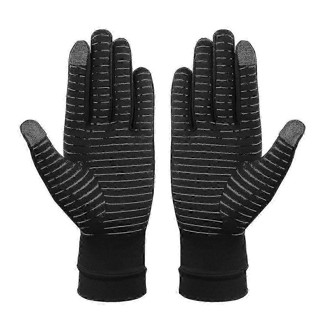 Guanti a compressione per artrite in rame a dita intere. La compressione allevia il dolore da artrite e reumatismi.