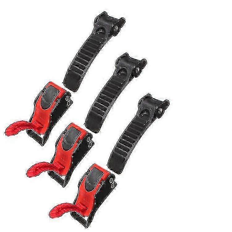3 יחידות אבזם קסדה, 3x קליפס מהירות לקסדת אופנוע שחרור מהיר רצועת סנטר כפתור משיכה אבזם אופניים