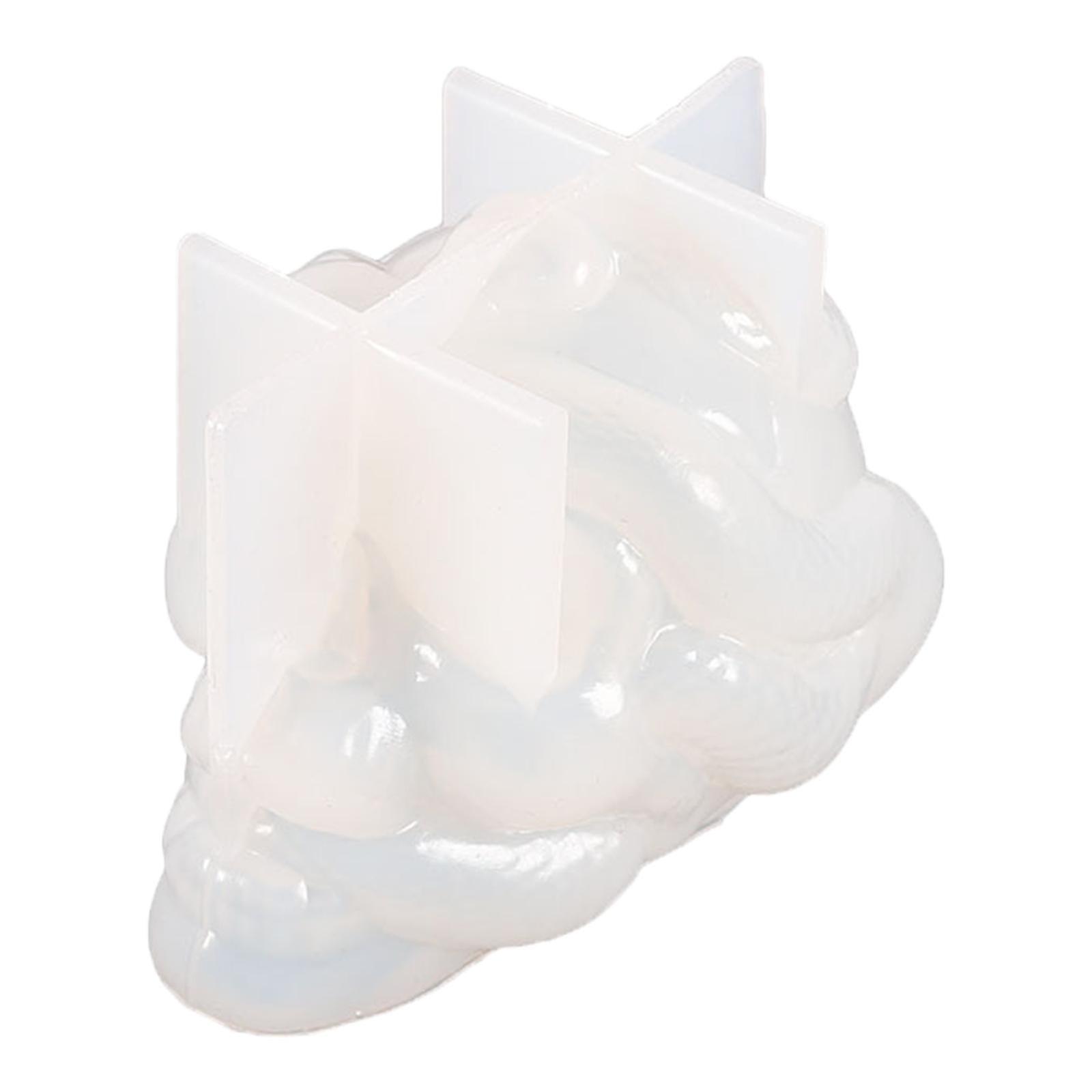 Silicone 3D Skull Candle Casting Tool DIY for Handmade Soap Flexible