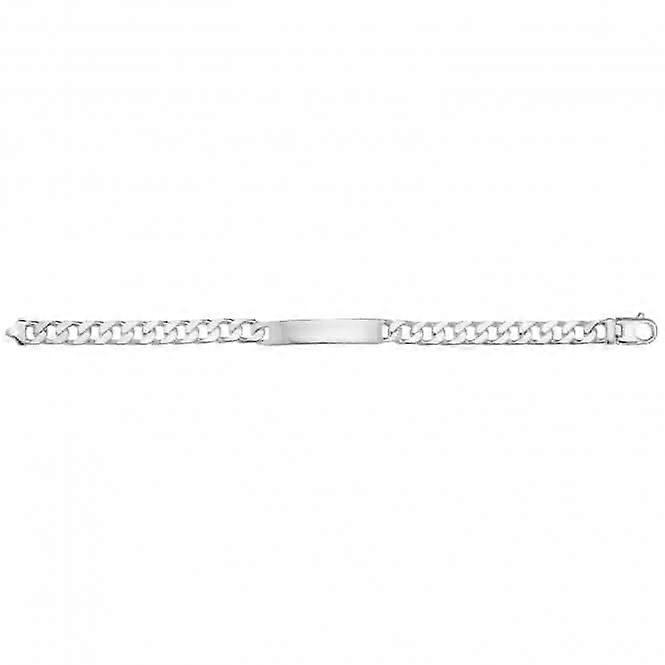 Acotis Silver Id Bracelet Men's Curb G2630