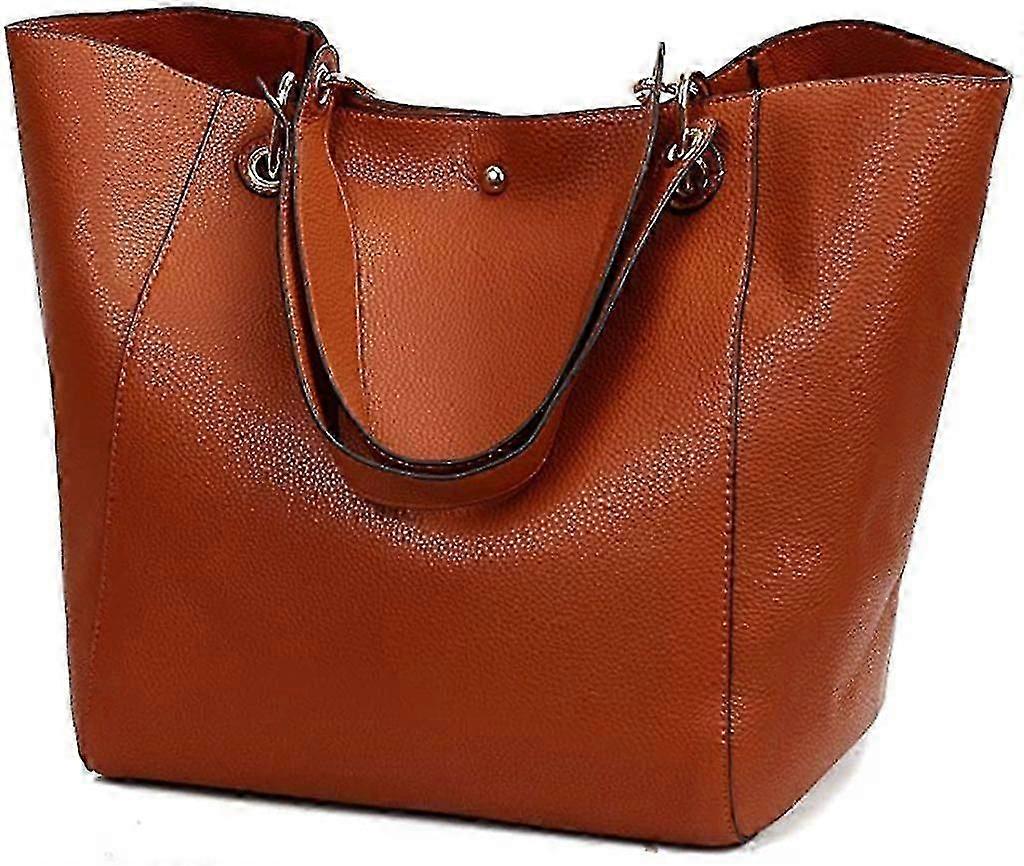 "حقيبة تسوق نسائية حقيبة يد جلدية صناعية حقيبة كتف"