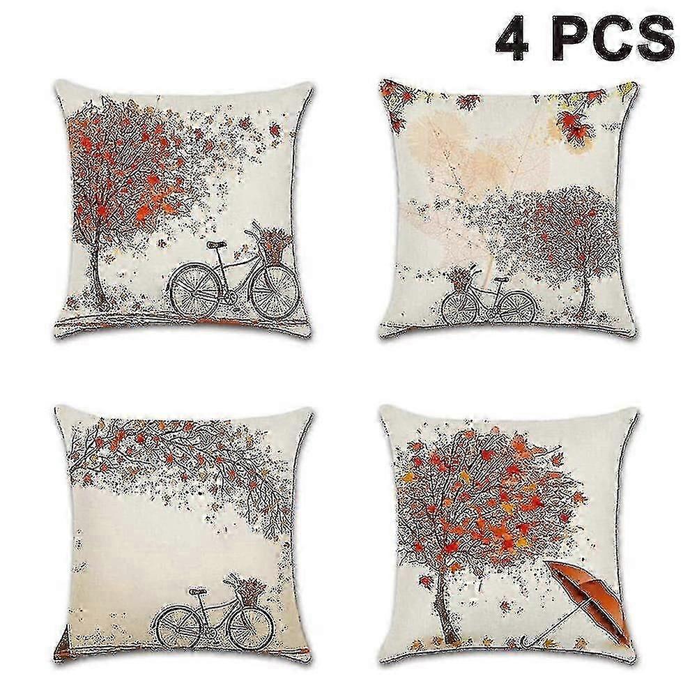 Fall Pillow Covers 45*45cm For Fall Decor Set Of