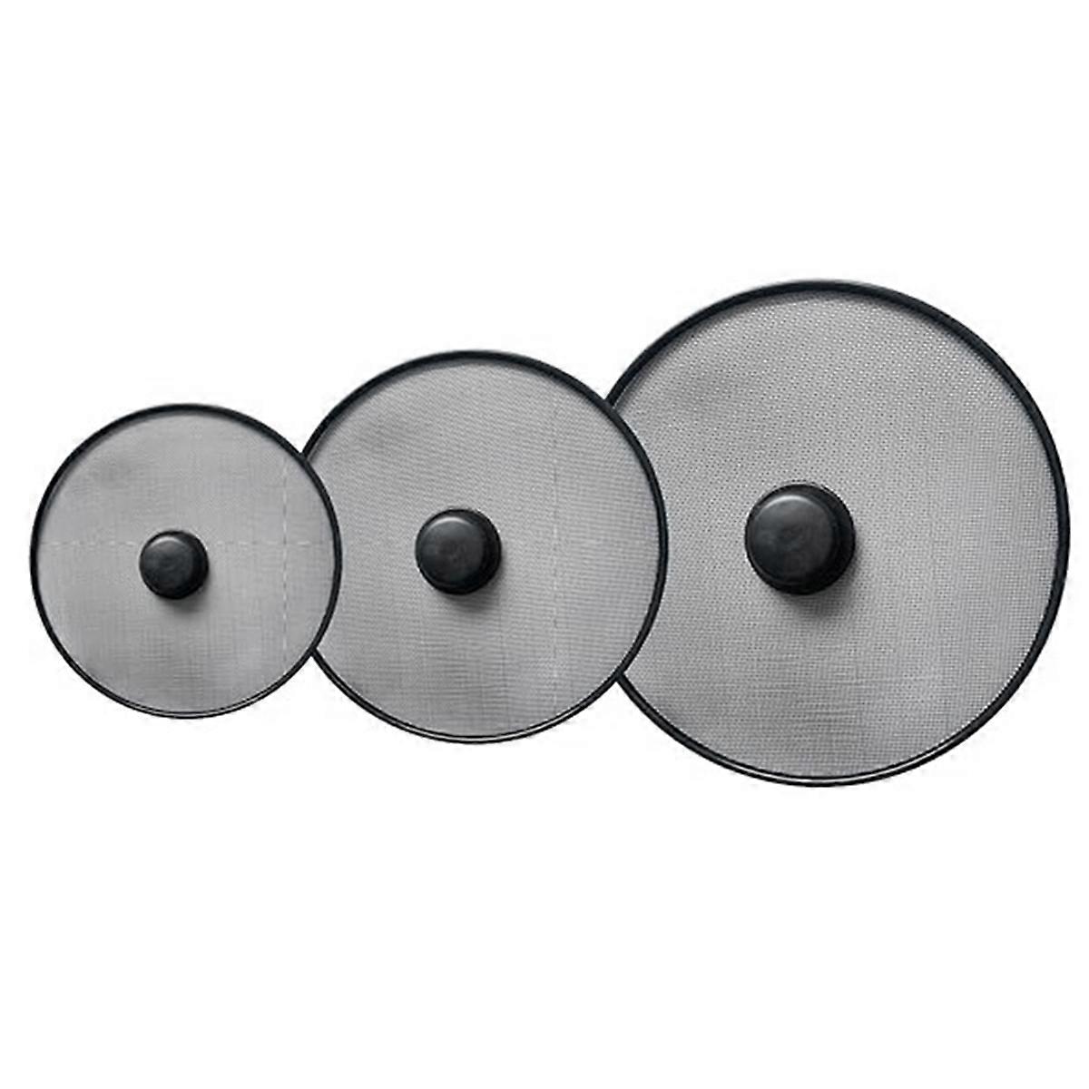3Pcs Kitchen Splash Guard Splatter Screens Frying Pan Splatter Guard Grease Splatter Screen Mesh Oil