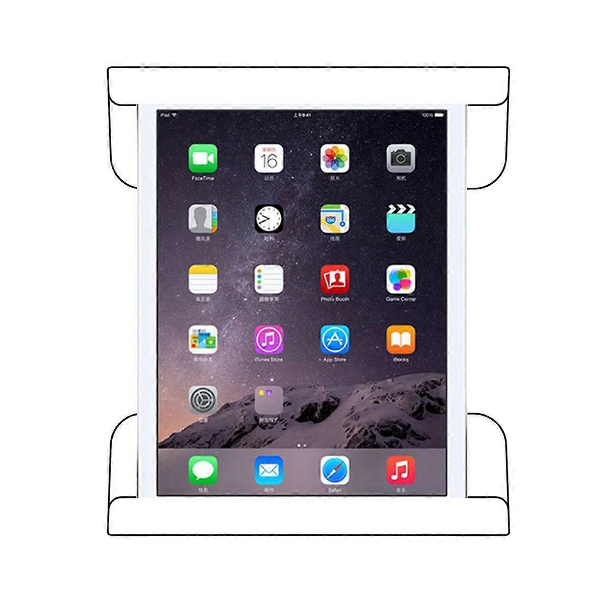 For By Adhesive or Screw Adhesive Tablet Stand, Black