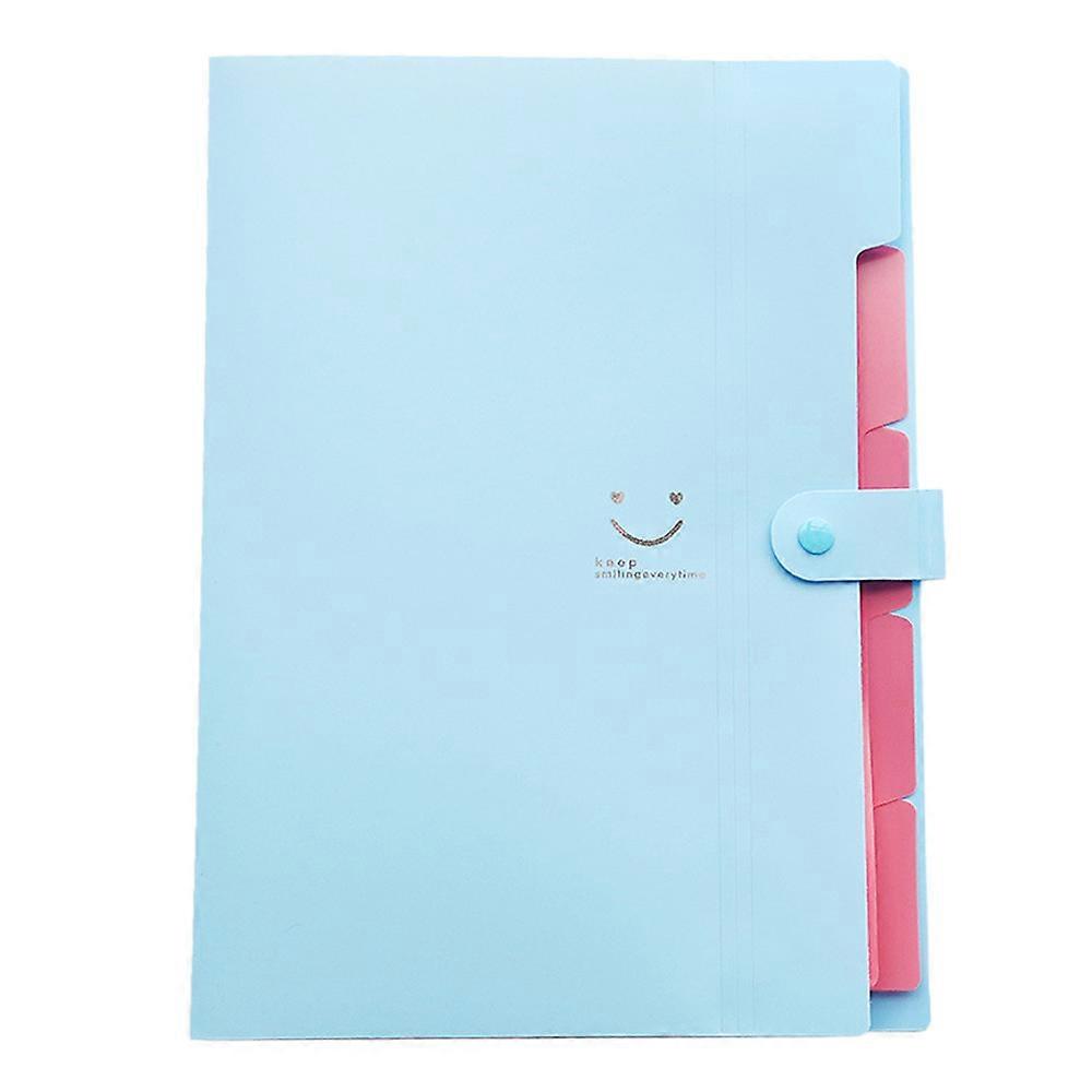 A4 File Document Bag Pouch Bill Folder Organizer Fastener Office Supplies PUW0572