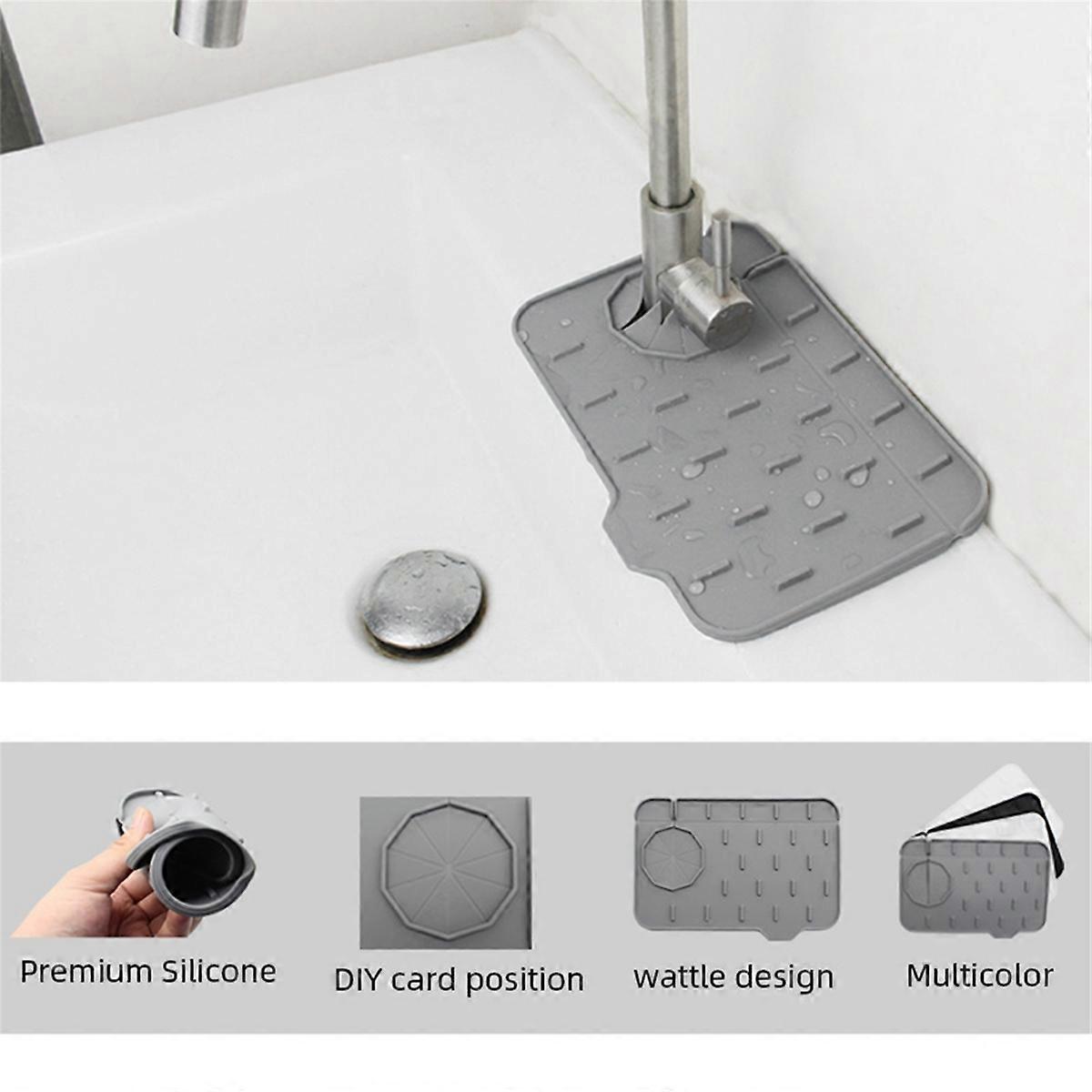 Kitchen Faucet Mat Sink Splash Guard Silicone Kitchen Faucet Splash