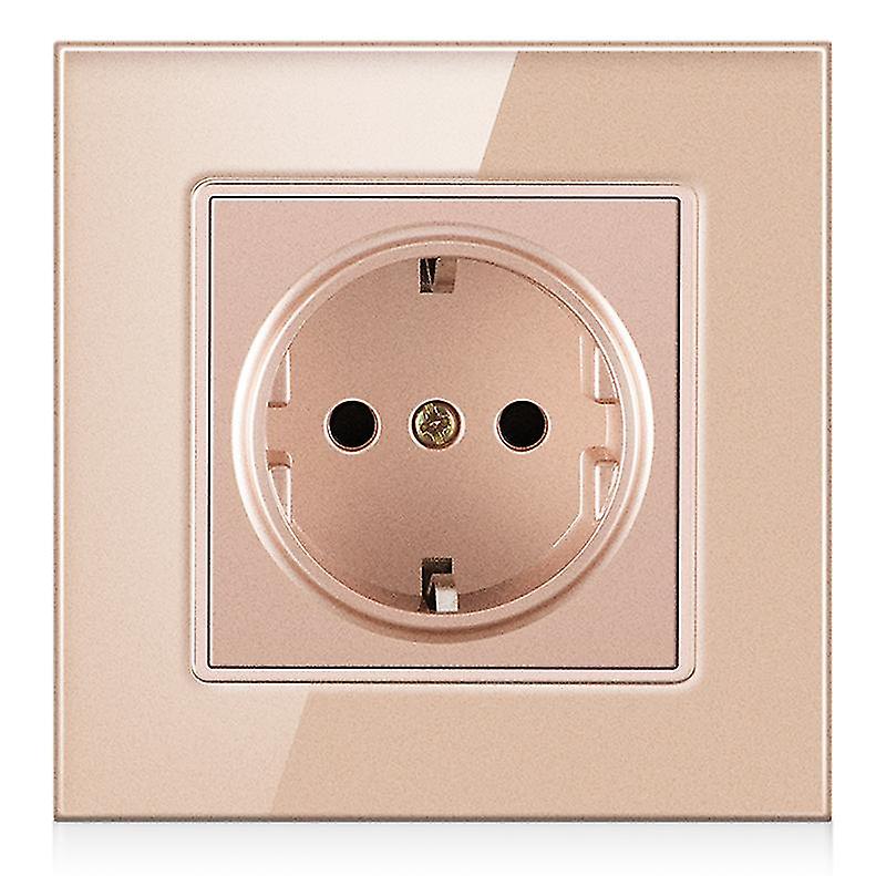 バルシンフィ EU 電源ソケット ガラス パネル 壁ソケット ピンなし 230v 16a