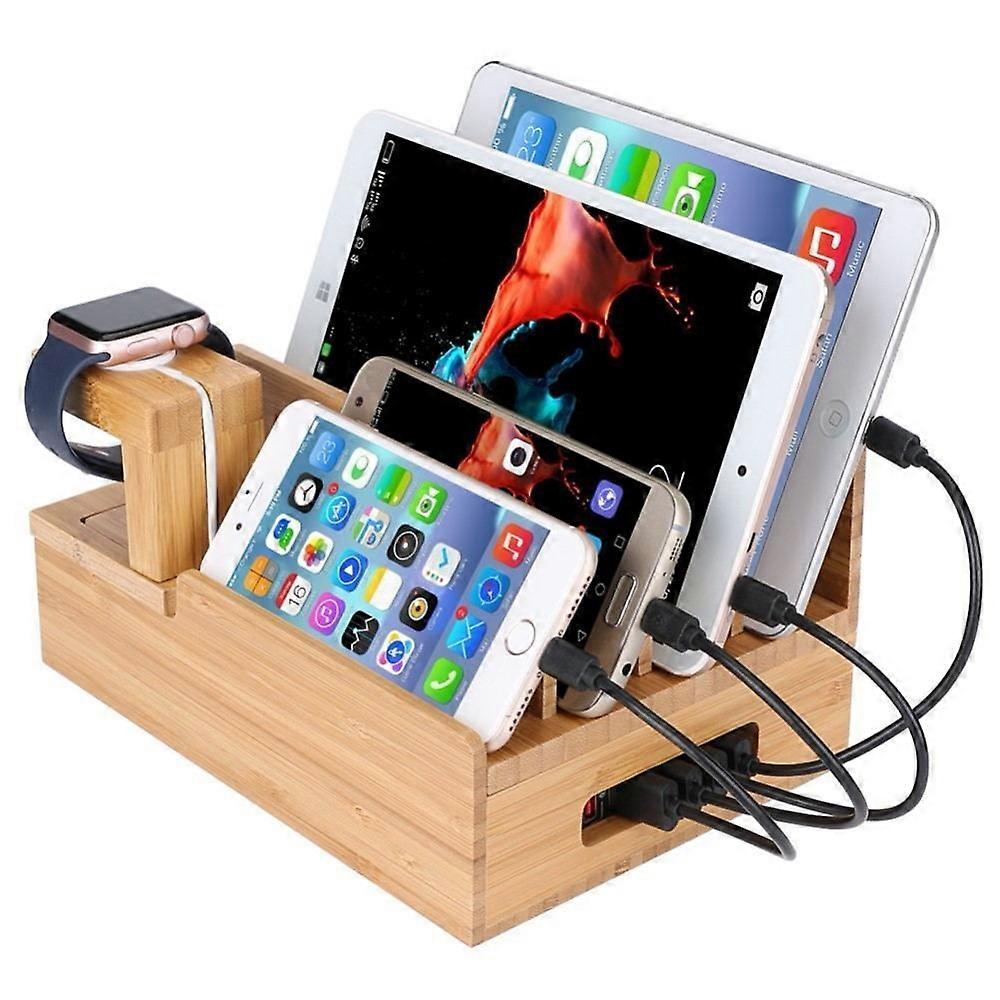 木製充電収納ボックス-15 * 15 * 22CM(注を参照)
