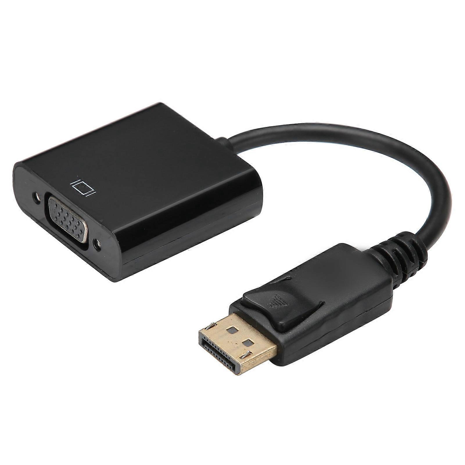 Adapter DP Male to VGA Female Black Conversion Cable 1080P Notebook to Projection A0201