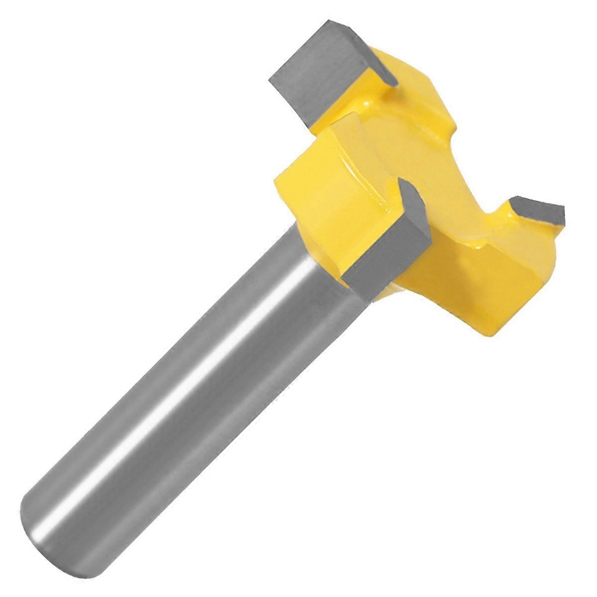 8mm Shank 3 Teeth T-Slot Router Bit Milling Straight Edge Slotting Milling Cutter Cutting Handle for