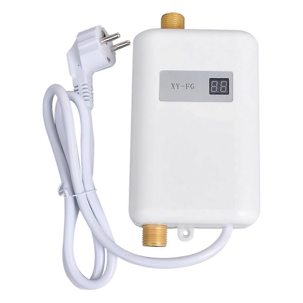 Instant Water Heater 3800W Mini Electric Tankles Hot Water Heater Digital Display for Bathroom Kitch