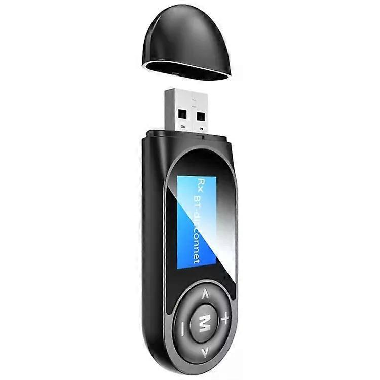 T13 Bluetooth 5.0 Drive-free USB Bluetooth Receiver and Transmitter with Screen