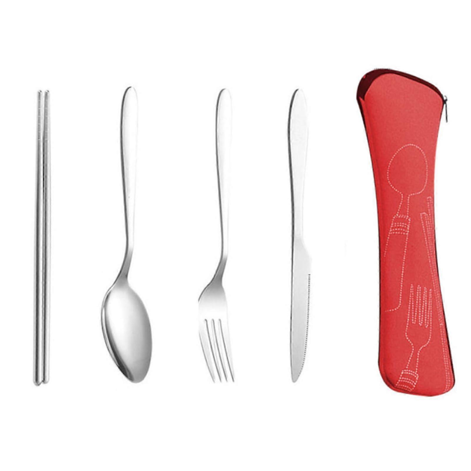 Flatware Forks 4pcs Tableware Set Dinnerware Cutlery Set Stainless Steel