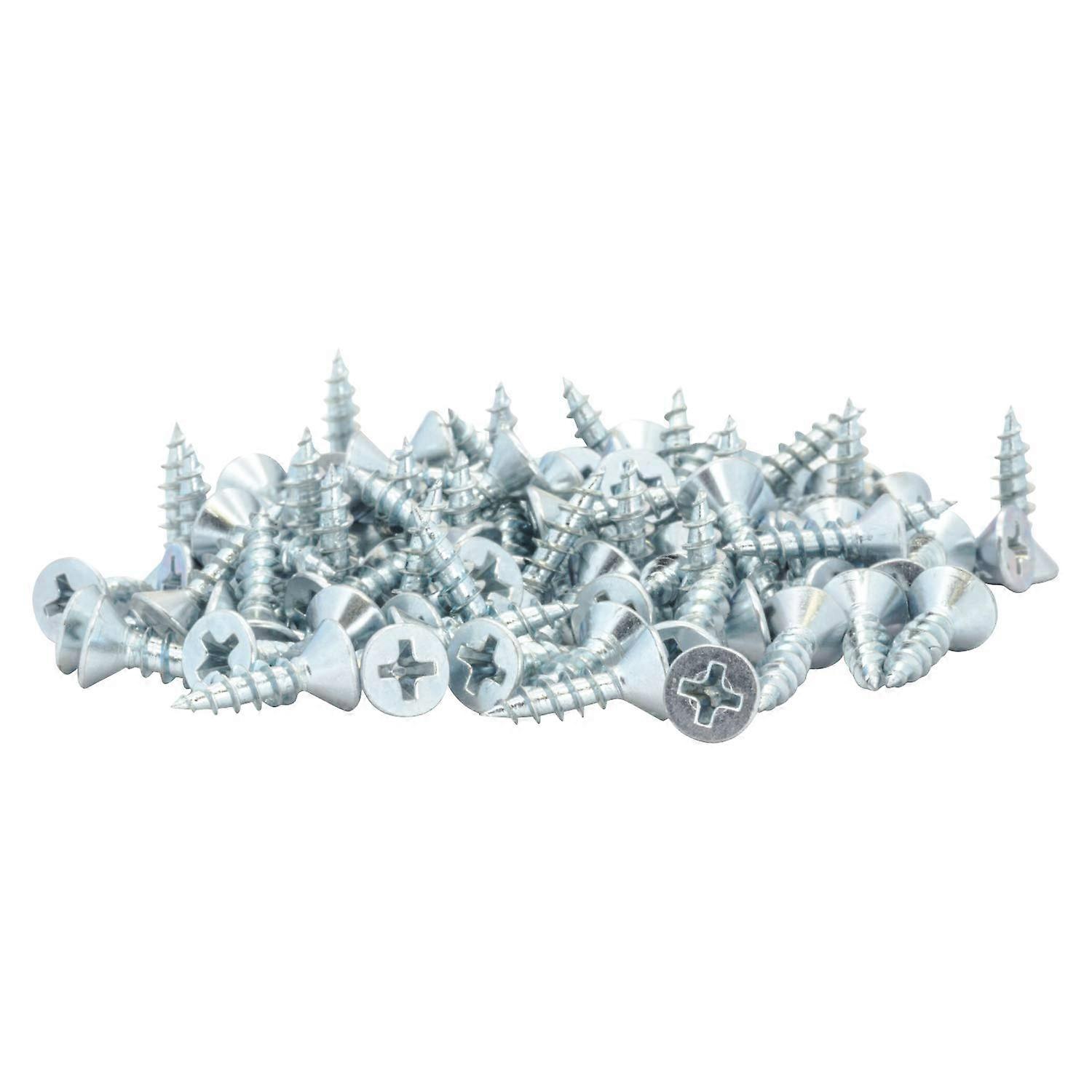 Hardware 1000 Pack 6 x 1/2' Coarse Thread Phillips Flat Head Wood Screws Zinc MDF
