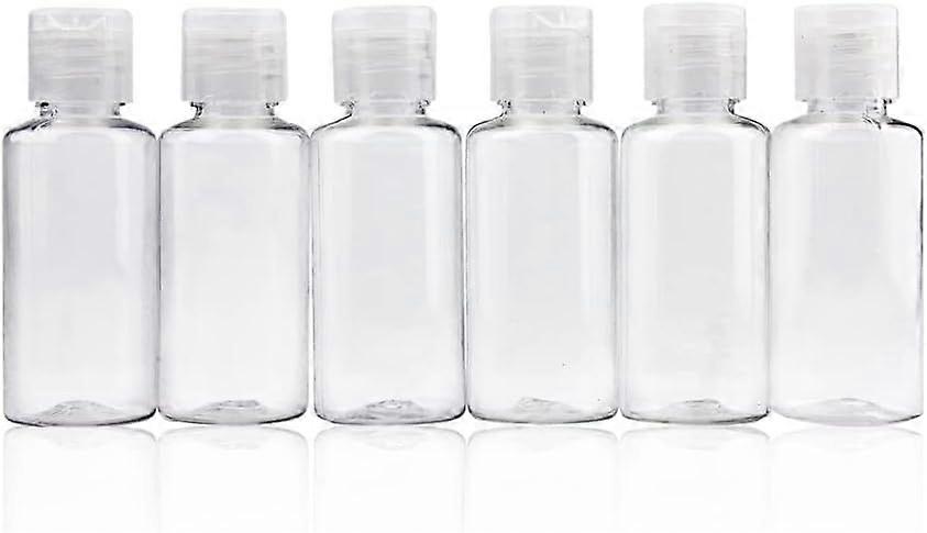 30ml Reusable Travel Bottles for Toiletries Set, Mini Size Compact Containers for Shampoo and Conditioner, Flexible Plastic