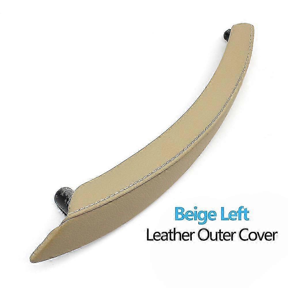 High qualityLeft Right Interior Passenger Door Pull Handle Leather Outer Cover Replacement For BMW X5 X6 E70 E71 E72 2007-2014
