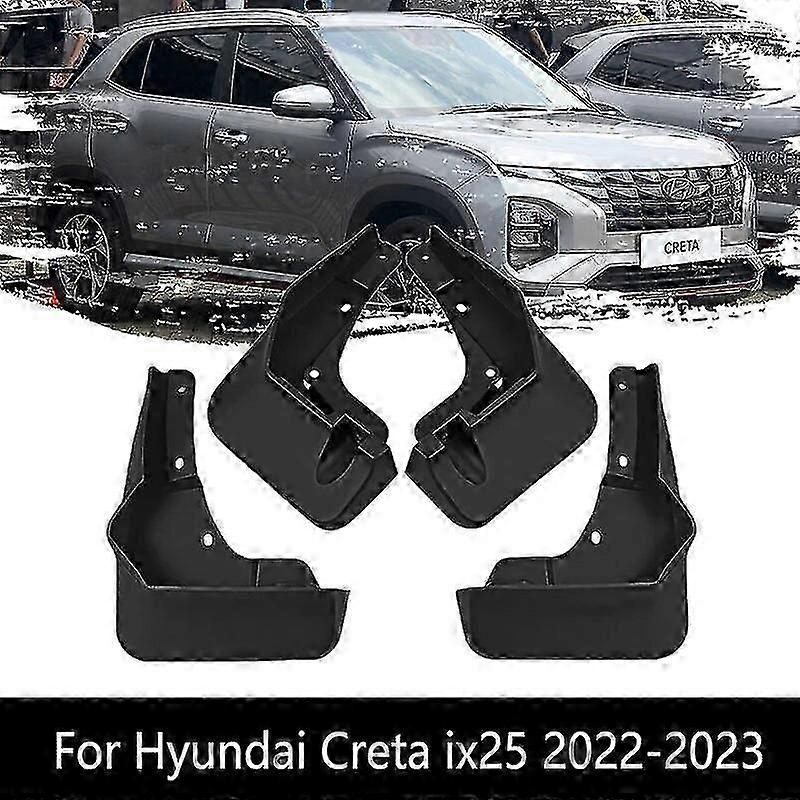Apply For Hyundai Creta Ix25 Mk2 Su2 2022 2023 Front Rear Mudguards Wheel Protector Splash Guards Car-styling Fender Upgrade Mudflaps