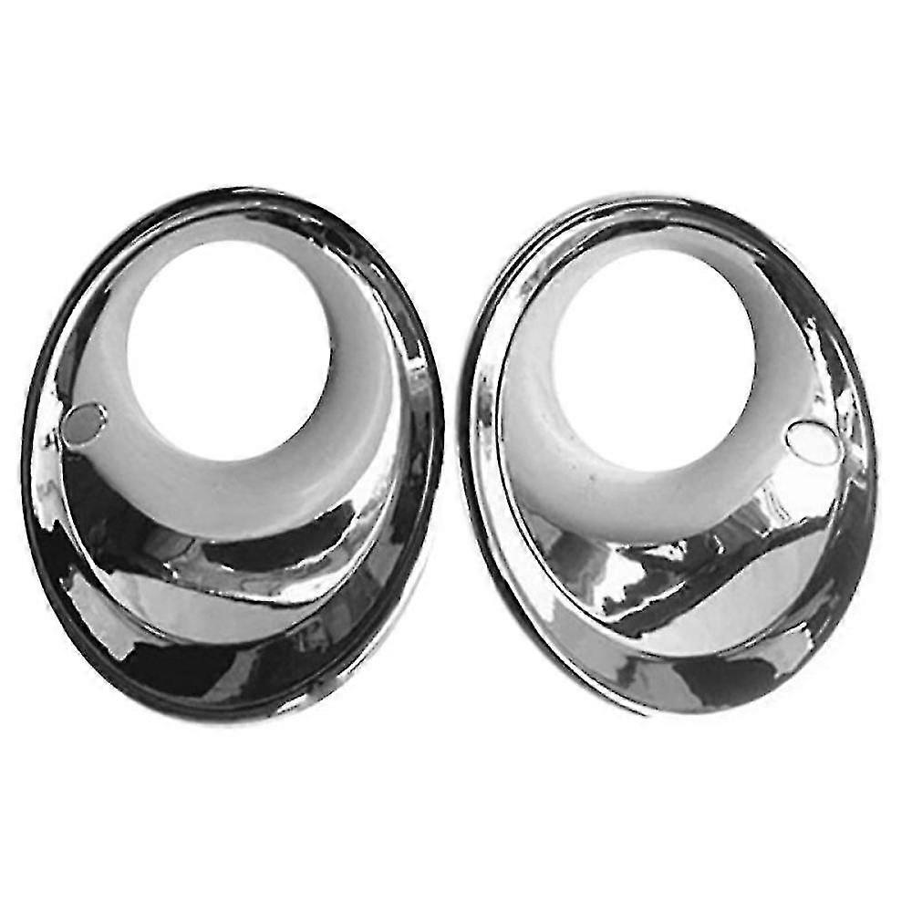 JiaWei Abs Chrome Front Fog Light Lamp Bezel Cover Trim Exterior Garnish For- X1 E84 2009 2010 2011 2012 7b1