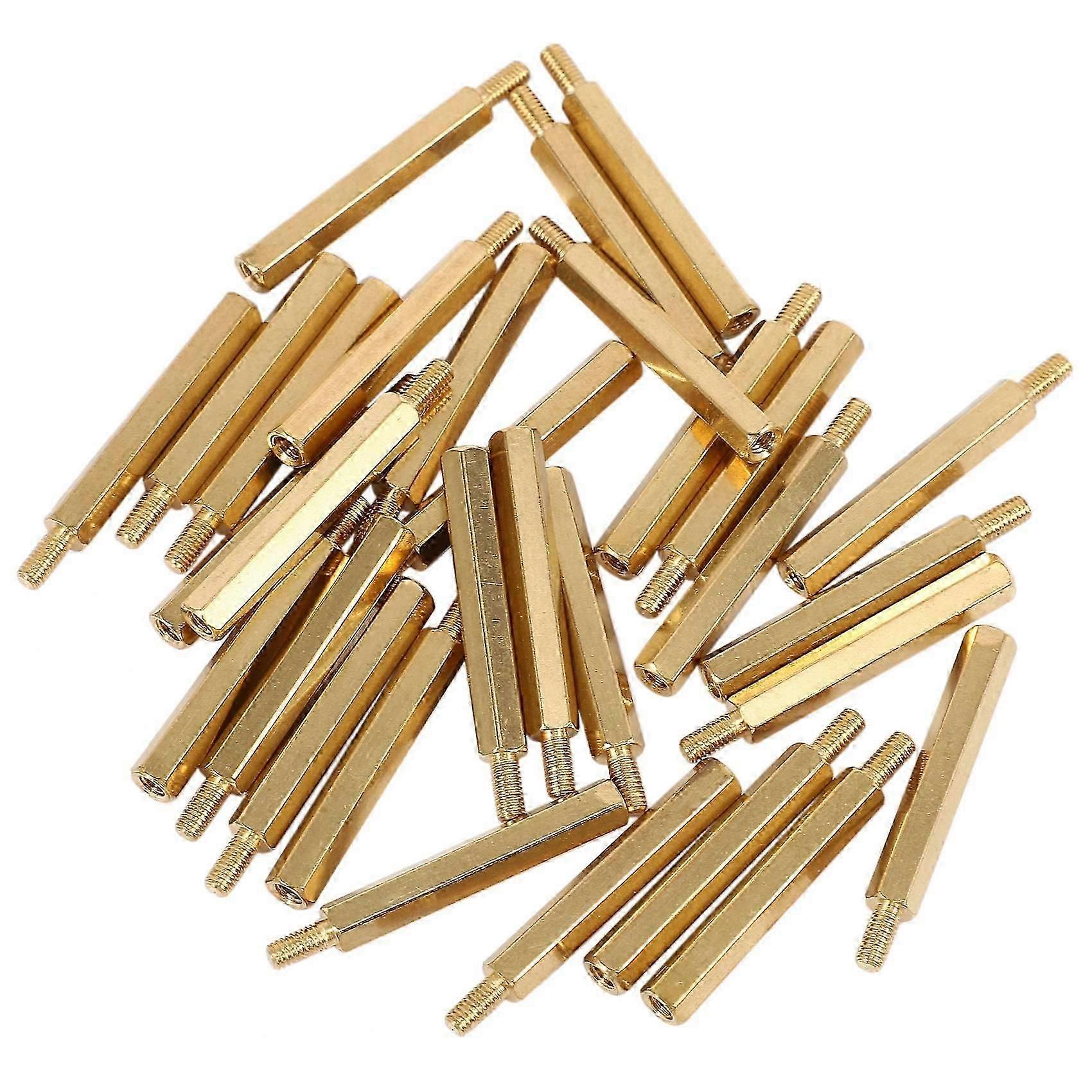30pcs Brass PCB Spacer Hex Stand-Off Pillar 30mm