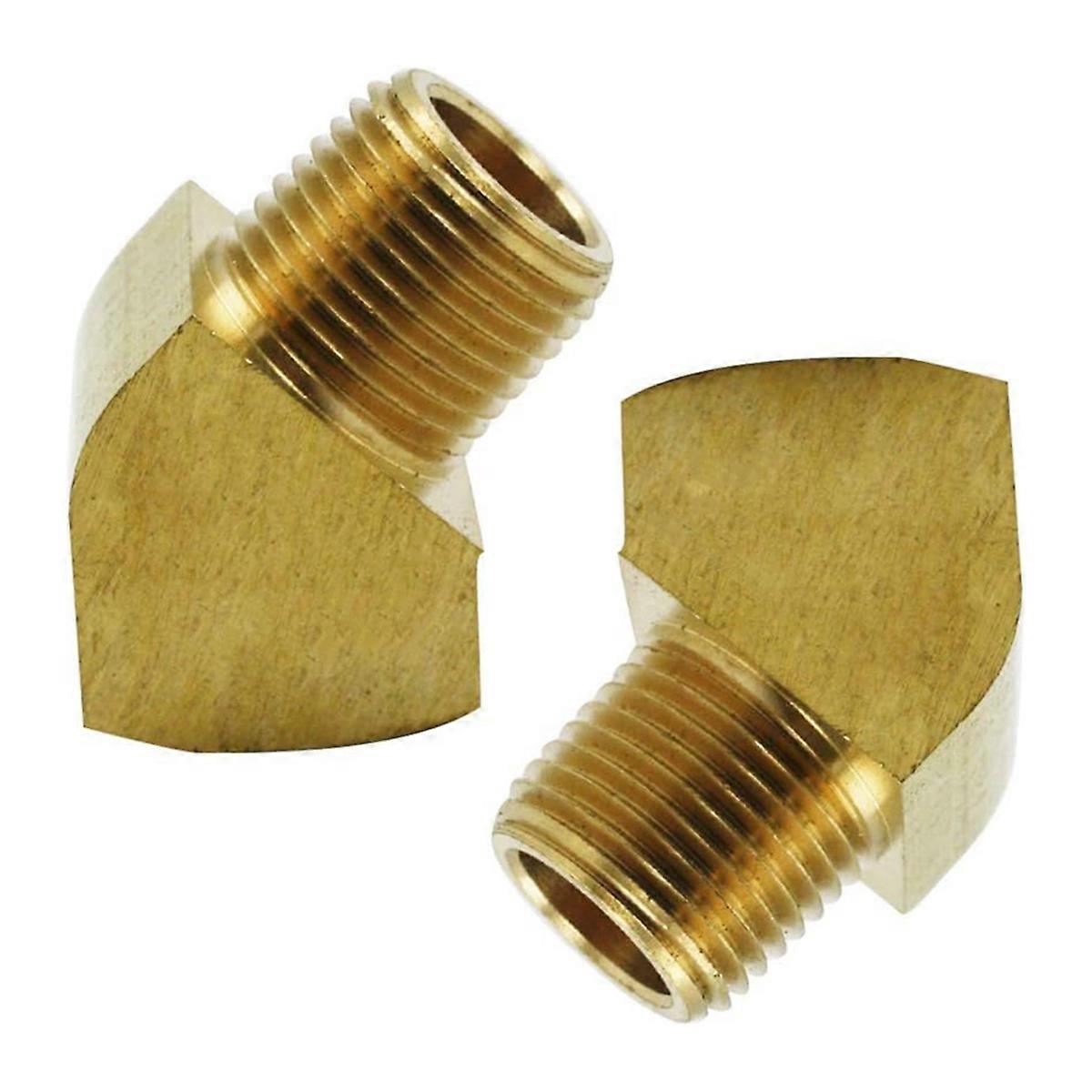 45 Coude de rue en laiton 1/8 pouce NPT mâle-femelle paquet de 2