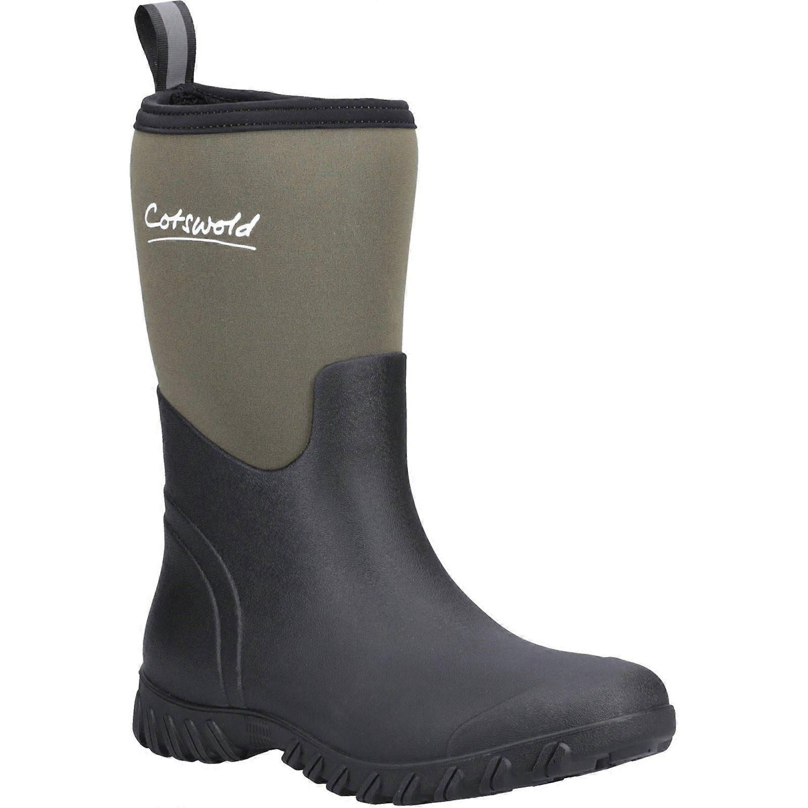 Cotswold Ashmead Vert Caoutchouc/Néoprène Femelle Caoutchouc Uni Wellingtons-8