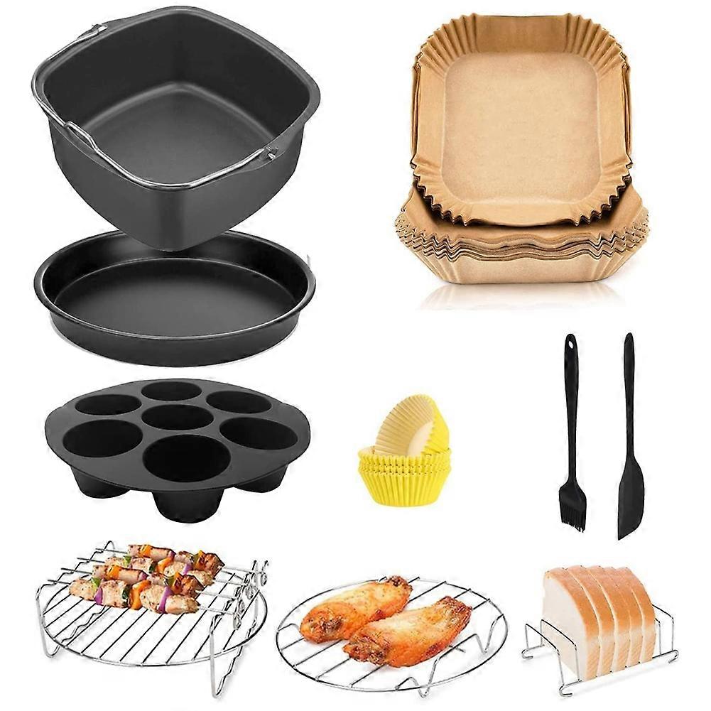 Square Air Fryer Accessories, for Instant Plus, 6.4L, XXL 6.2L, & Most 5.7L Air Fryers
