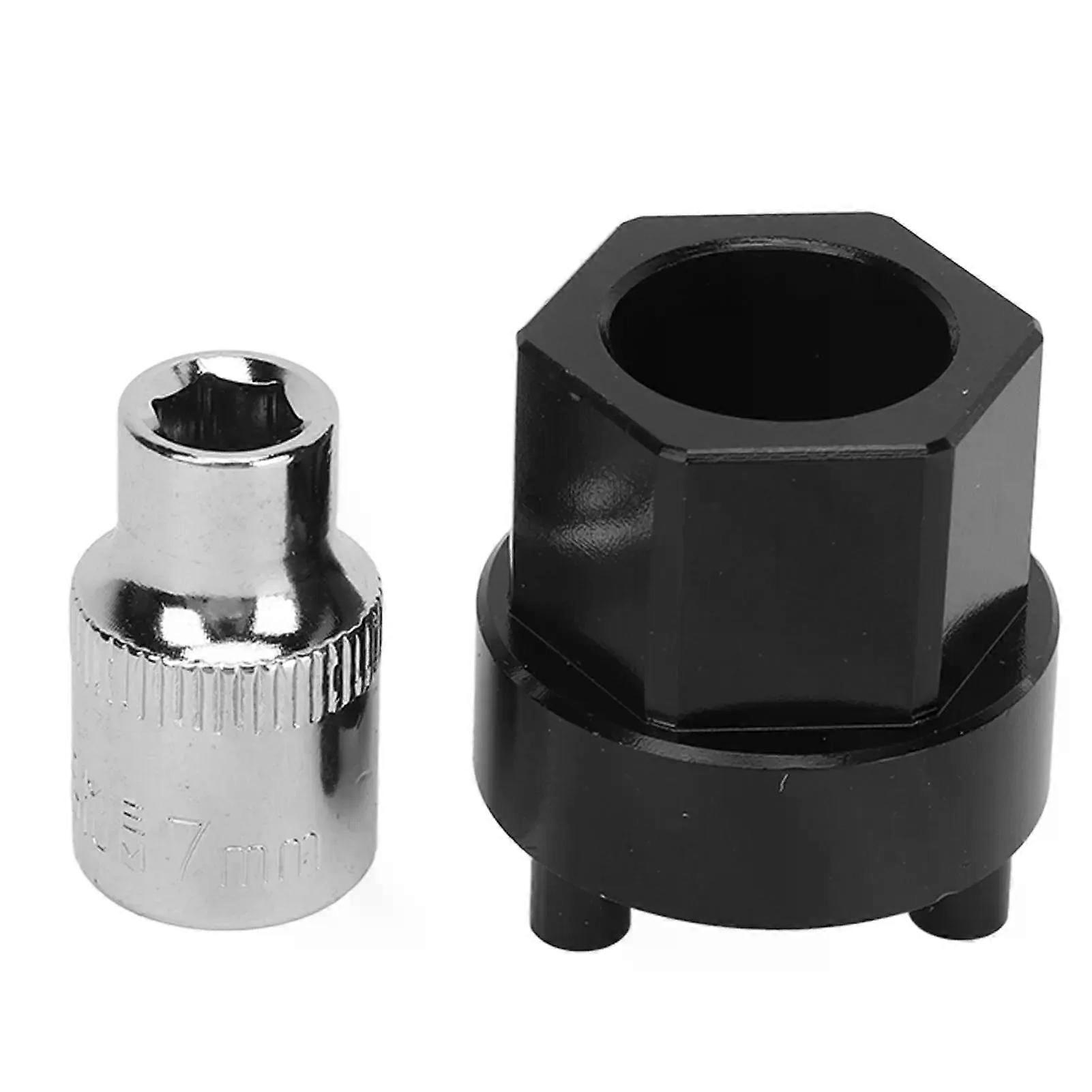 AC Clutch Hub Remover Tool with 7mm Socket 3 8in Drive for Clutchless s Drive Hub 5SE09C 5SE12C