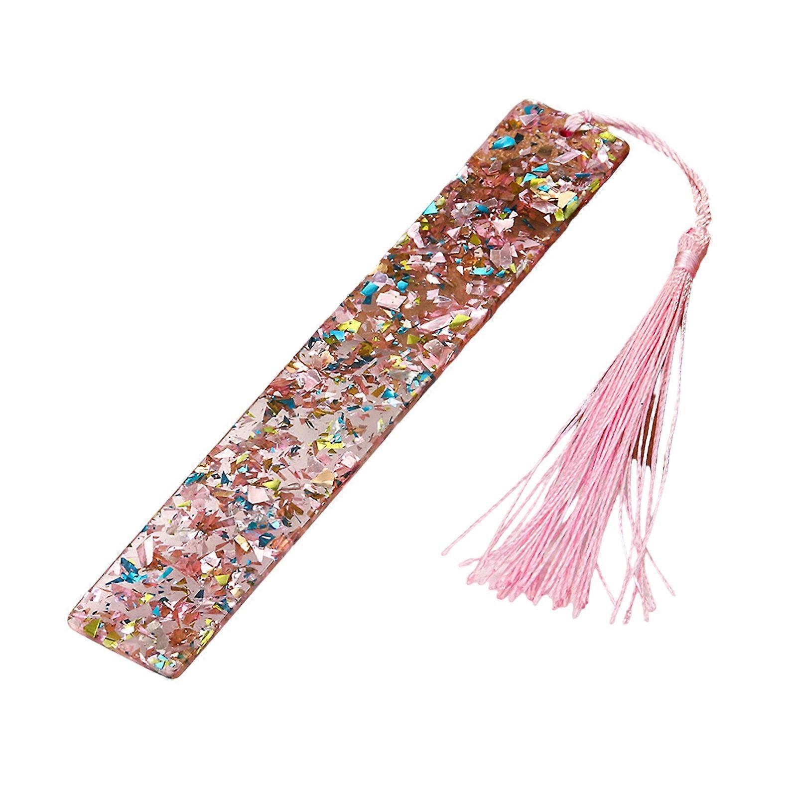 Rectangular Page Marker Decorative Bookmarks Page Marker Acrylic Bookmarks Simple Book Markers Reading Supplies  Red