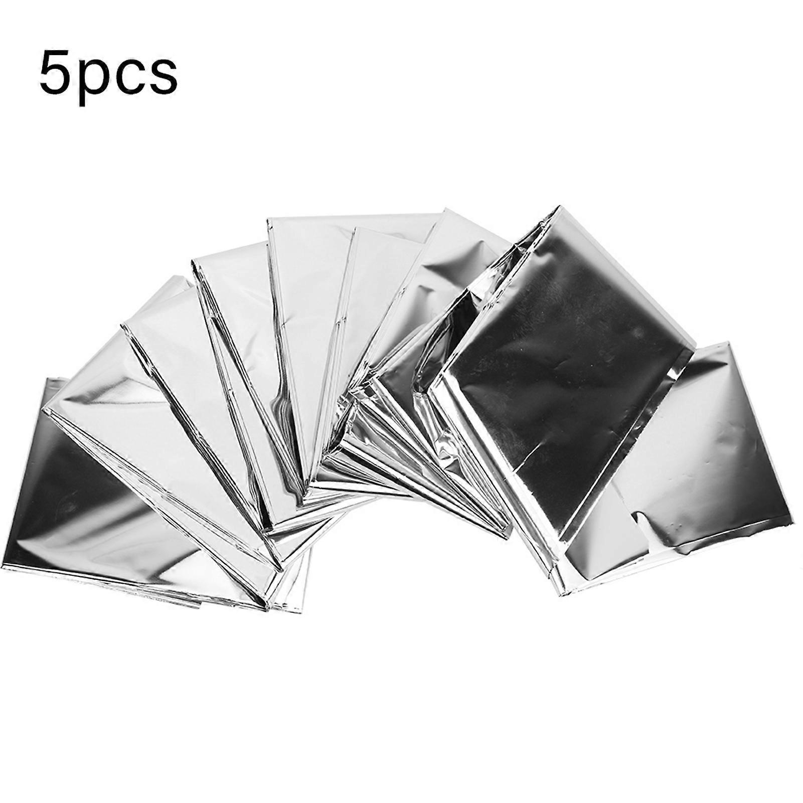ZPSHYD Emergency Blankets for Survival Gear, 5PCS Reserve Reflective Blanket, Waterproof Emergency Survival Heat Reserve Blanket for Rescue First Aid
