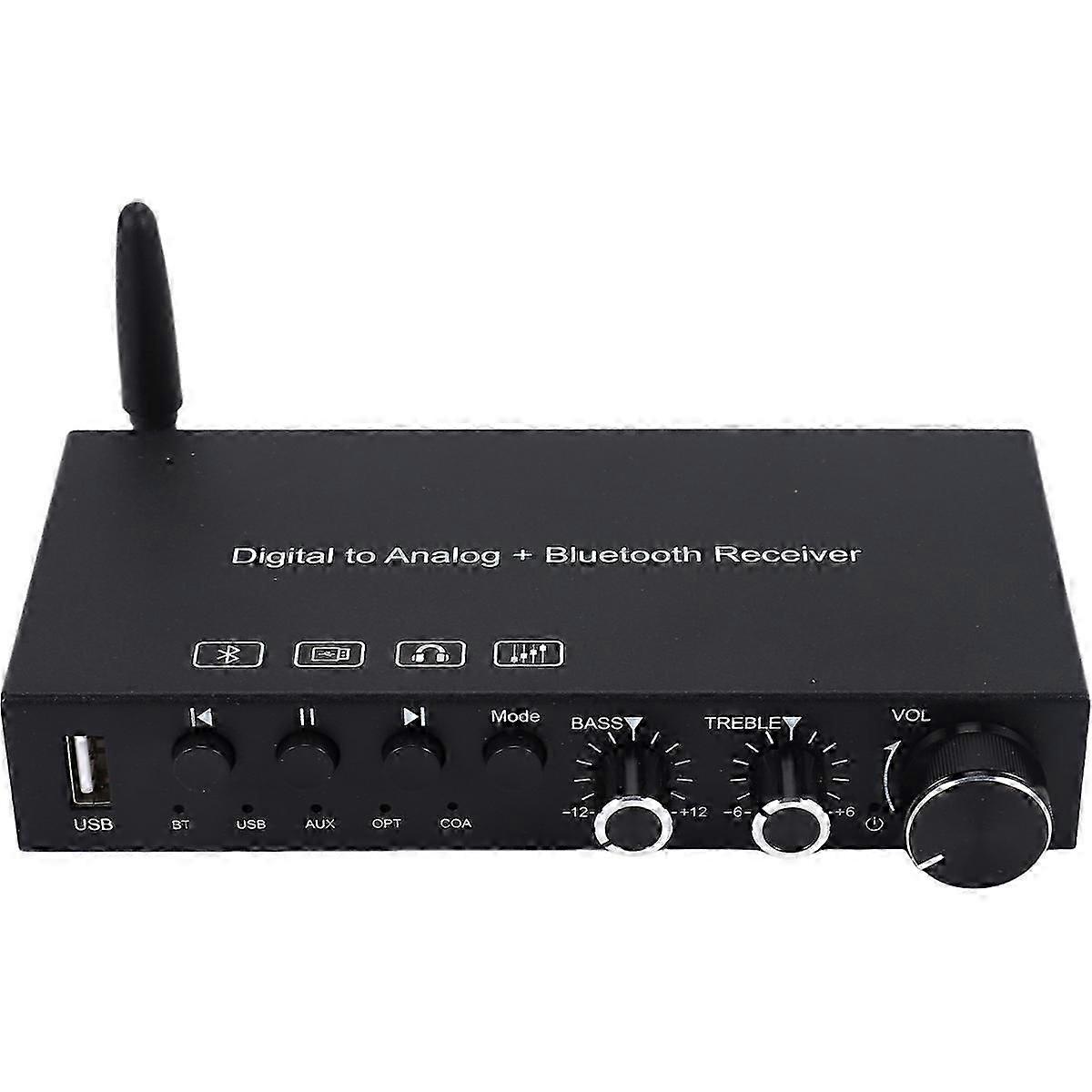 USB 192KHz DAC Digital-Analog-Wandler mit Kopfhörerverstärker Eingebauter Bluetooth 5.0-Empfänger