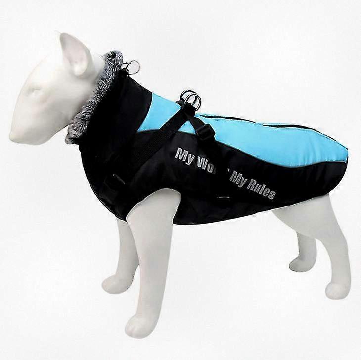 Dog Winter Coat Warm Fleece Vest with Reflective Strips for Cold Weather Protection