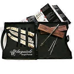 laguiole folding knife kit with 2 brass bolsters