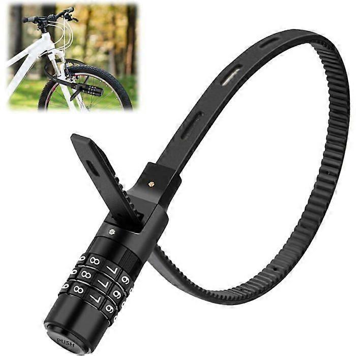 Bicycle Lock with Combination, Portable Bicycle Lock, Bicycle Accessories for Anti-Theft, Motorcycle Helmet Lock with 3-Digit Code